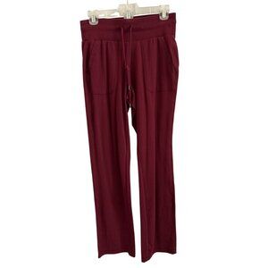 Tek Gear Essential Gear Burgundy Stretch Elastic & Drawstring Lounge Pants S